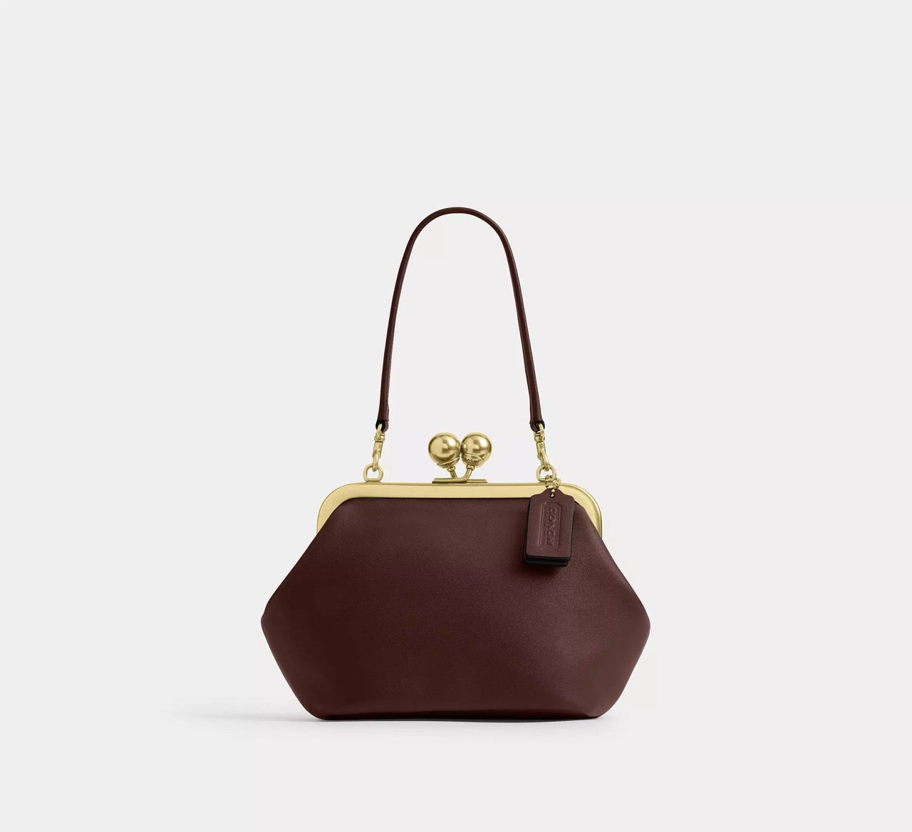 [WEB EXCLUSIVE][INCOMING ETA 30 DAYS] COACH Kisslock Frame Bag 16 in Maple (CCY28)