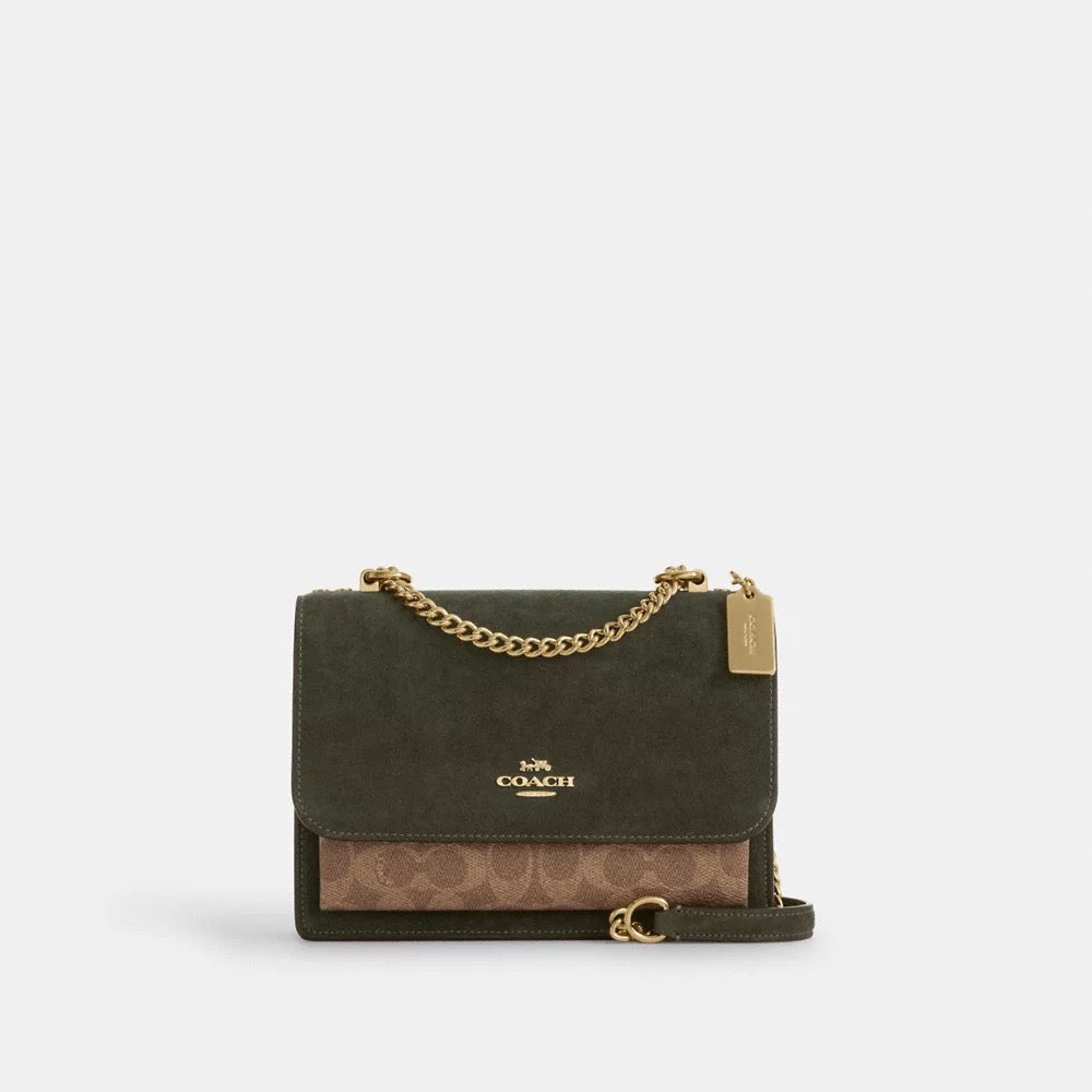 [SPECIAL DEAL][INCOMING ETA 30 DAYS] COACH Klare Crossbody Bag In Signature Canvas in Army Green/Tan (CCC70)