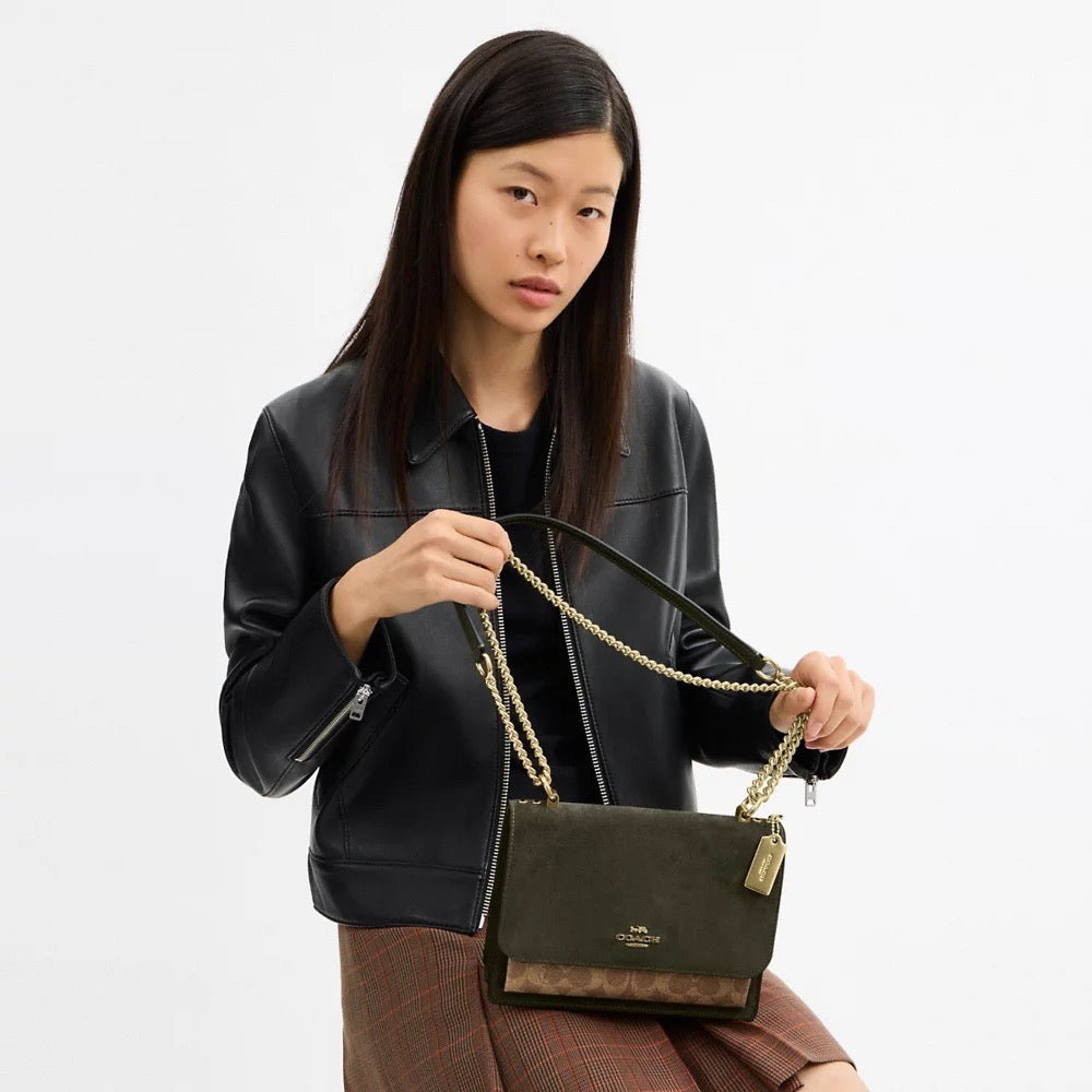 [SPECIAL DEAL][INCOMING ETA 30 DAYS] COACH Klare Crossbody Bag In Signature Canvas in Army Green/Tan (CCC70)