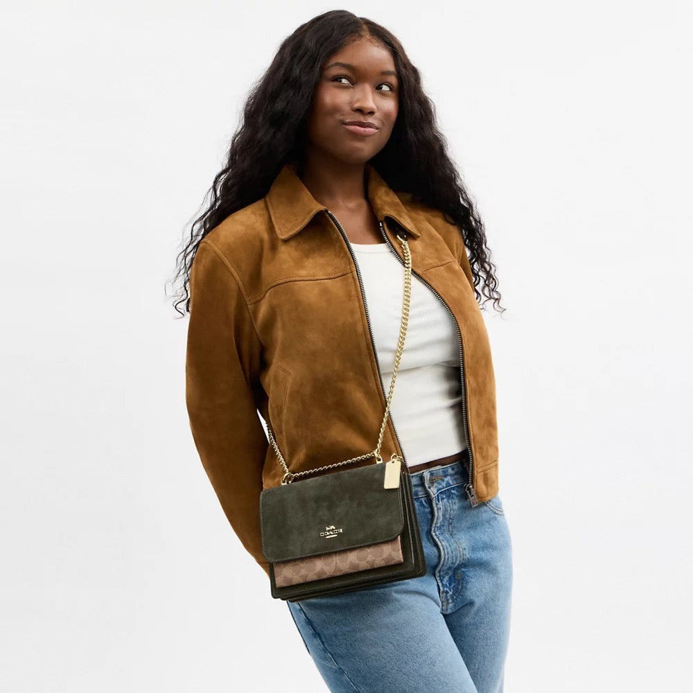 [SPECIAL DEAL][INCOMING ETA 30 DAYS] COACH Klare Crossbody Bag In Signature Canvas in Army Green/Tan (CCC70)