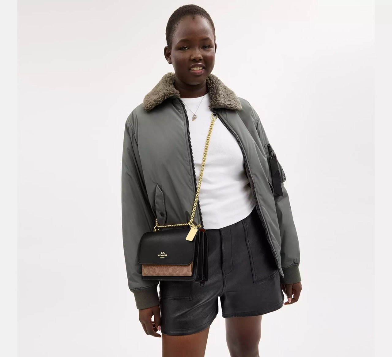 [INCOMING ETA 30 DAYS] COACH Klare Crossbody Bag In Signature Canvas in Tan/Black Multi (CV978)