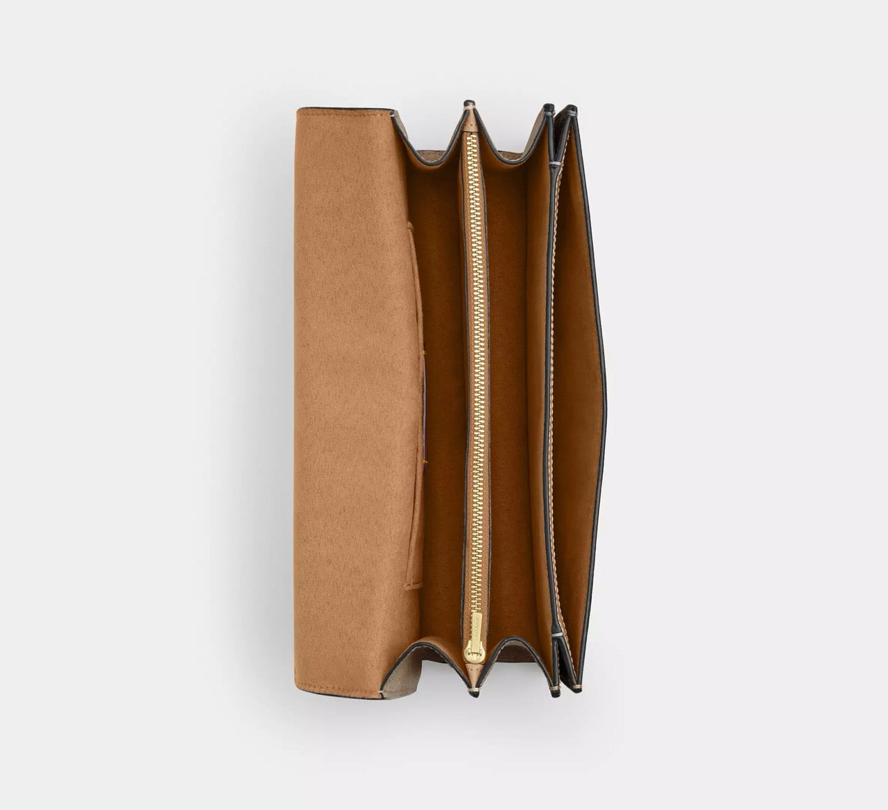 [INCOMING ETA 30 DAYS] COACH Klare Envelope Crossbody Bag In Blocked Signature Canvas Walnut/Tan (CBI99)