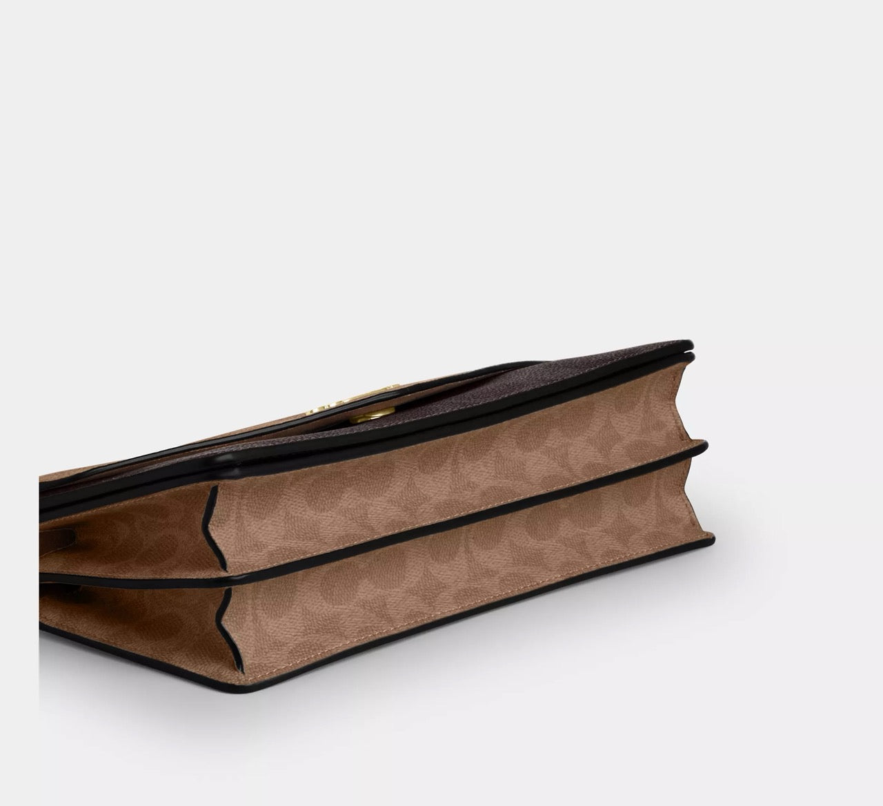[INCOMING ETA 30 DAYS] COACH Klare Envelope Crossbody Bag In Blocked Signature Canvas Walnut/Tan (CBI99)