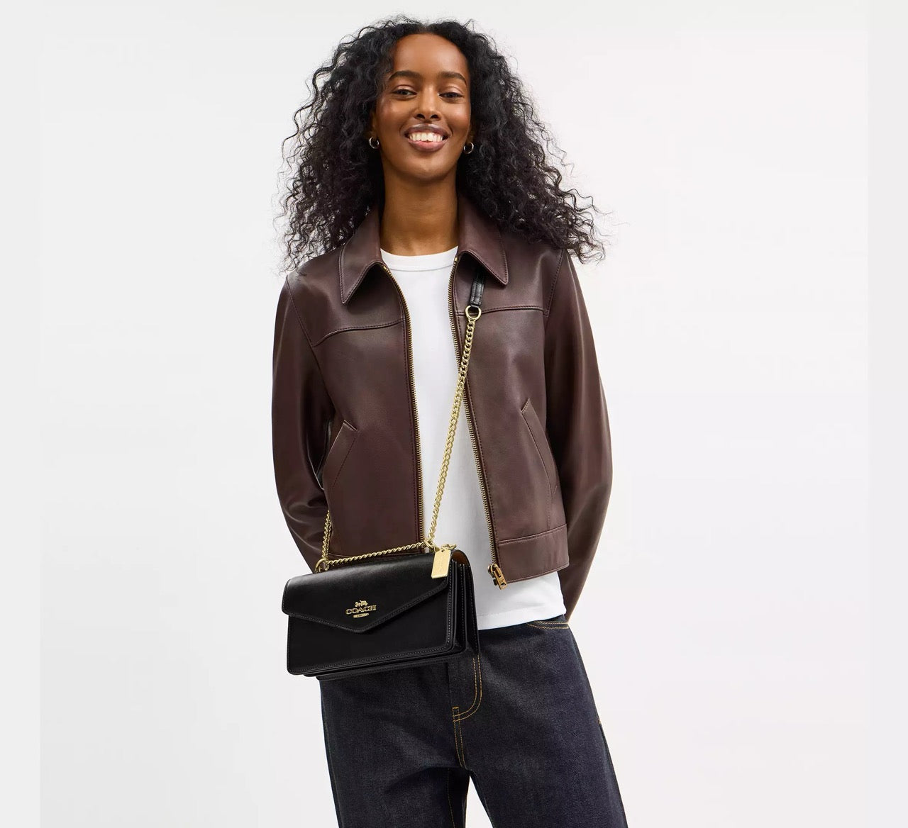 [READY STOCK MY] COACH Klare Envelope Crossbody Bag in Black (CBI98)