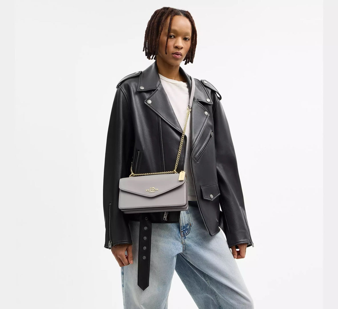 [INCOMING ETA 30 DAYS] COACH Klare Envelope Crossbody Bag in Dove Grey (CBI98)