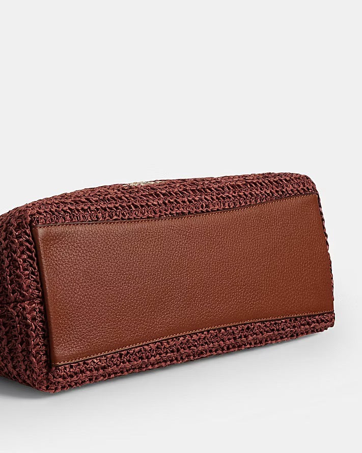 [INCOMING ETA 30 DAYS] COACH LAUREL SHOULDER BAG WITH CHARMS IN RUSSET (CES23)