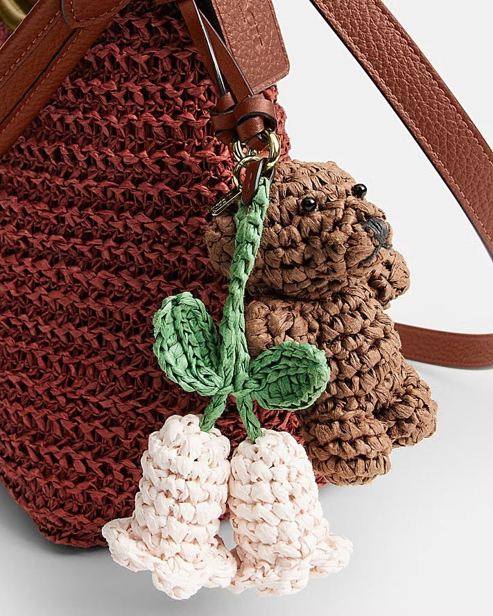 [INCOMING ETA 30 DAYS] COACH LAUREL SHOULDER BAG WITH CHARMS IN RUSSET (CES23)