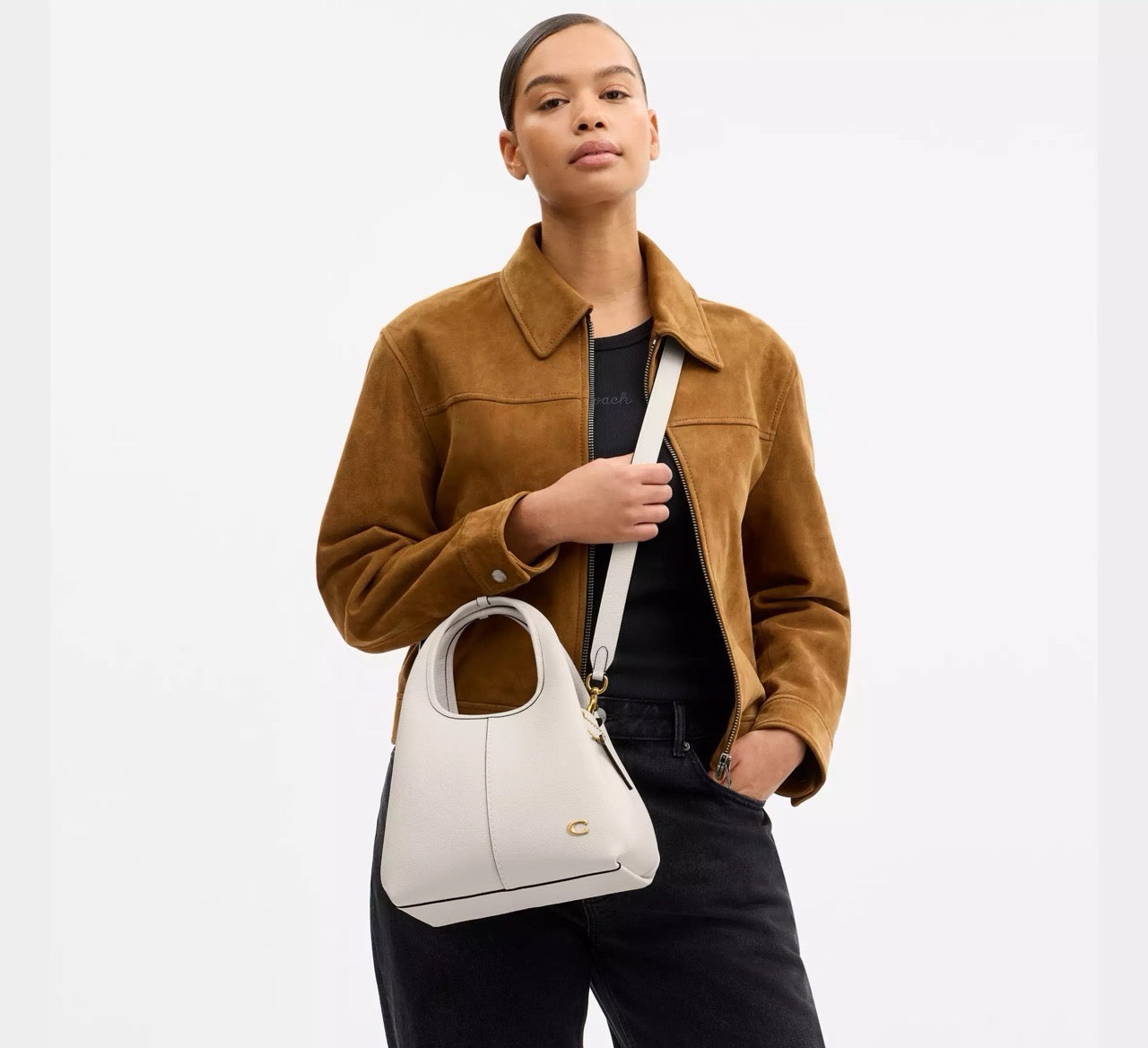 [INCOMING ETA 30 DAYS] COACH Lana Shoulder Bag 23 in Chalk (CM545)