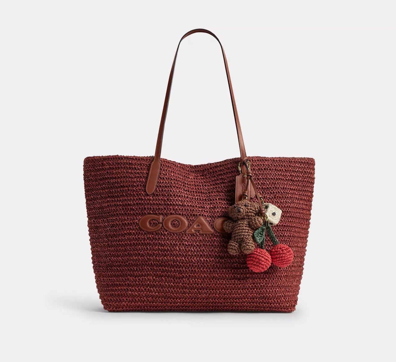 [INCOMING ETA 30 DAYS] COACH Large City Tote Bag With Charms in Russet (CES20)