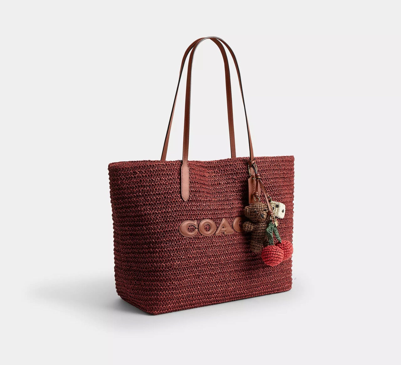 [INCOMING ETA 30 DAYS] COACH Large City Tote Bag With Charms in Russet (CES20)