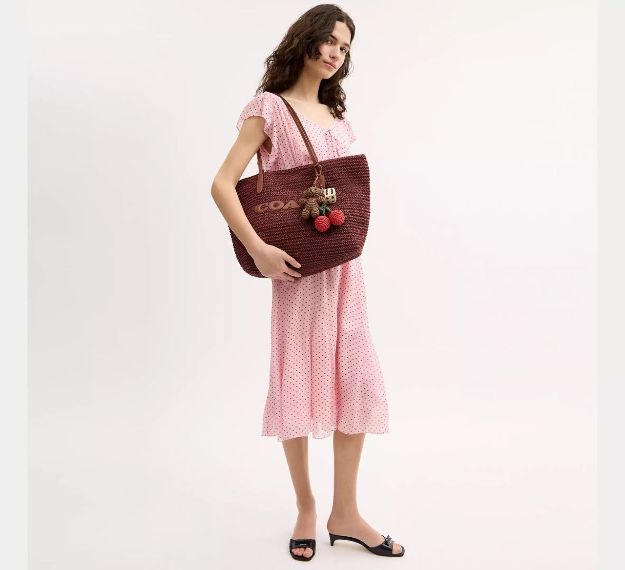 [INCOMING ETA 30 DAYS] COACH Large City Tote Bag With Charms in Russet (CES20)
