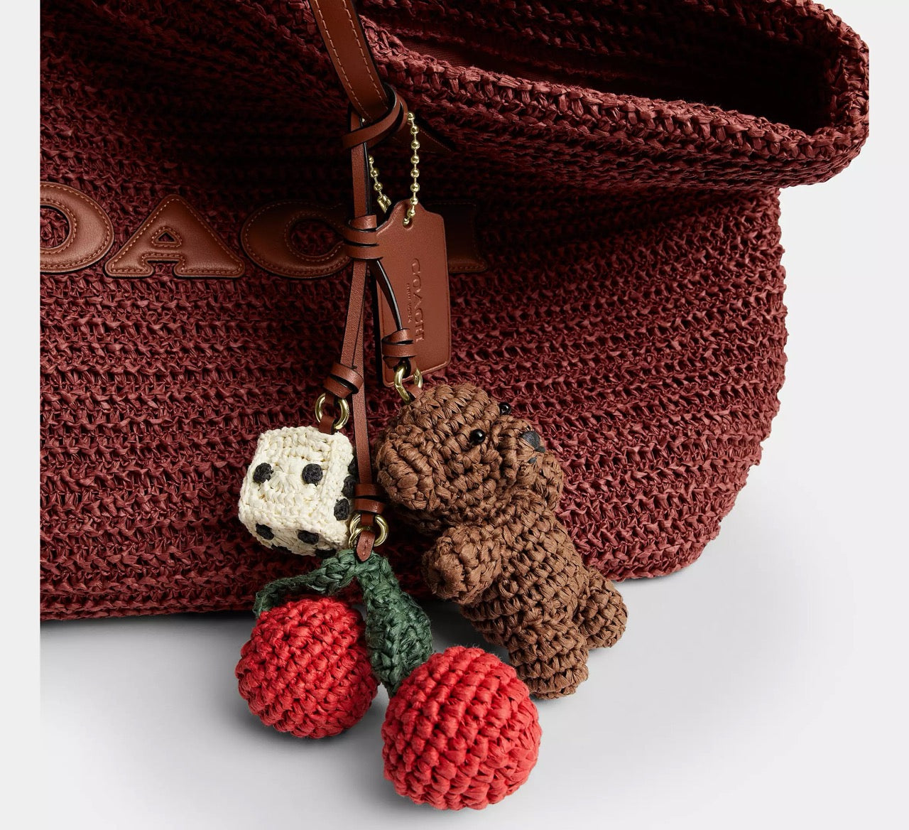 [INCOMING ETA 30 DAYS] COACH Large City Tote Bag With Charms in Russet (CES20)
