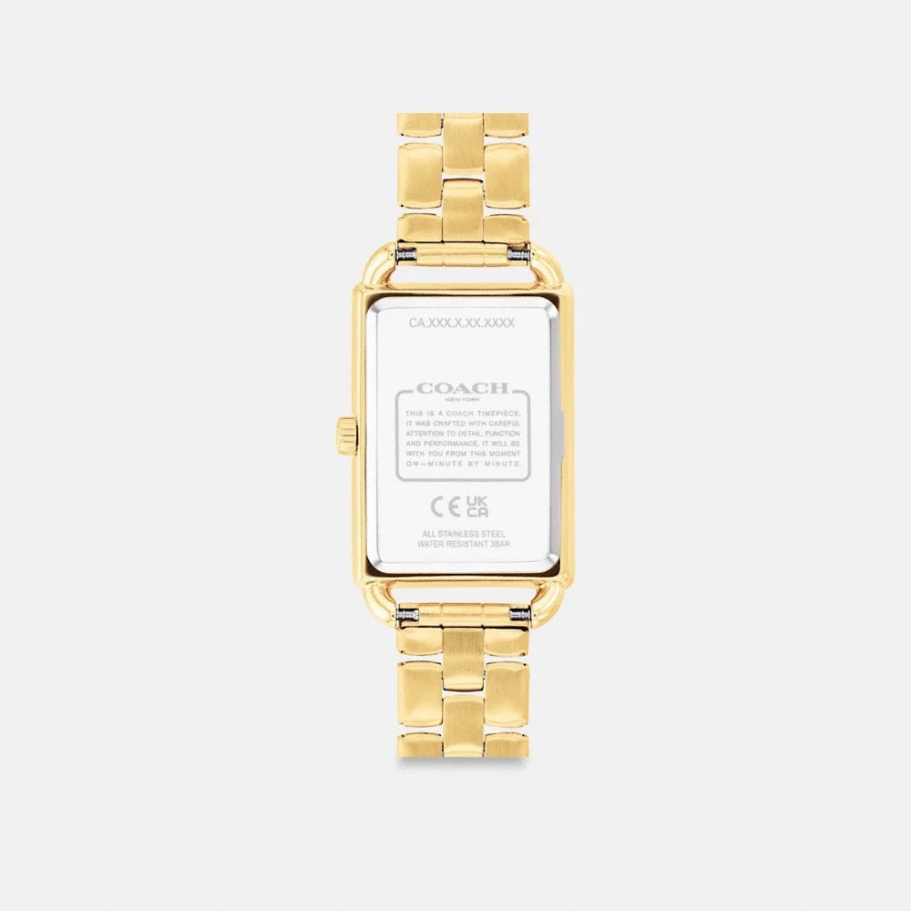 [INCOMING ETA 30 DAYS] COACH Liz Watch, 30 Mm X 22 Mm in Gold (CS622)