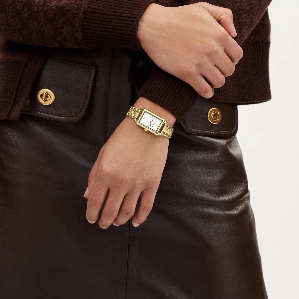 [INCOMING ETA 30 DAYS] COACH Liz Watch, 30 Mm X 22 Mm in Gold (CS622)