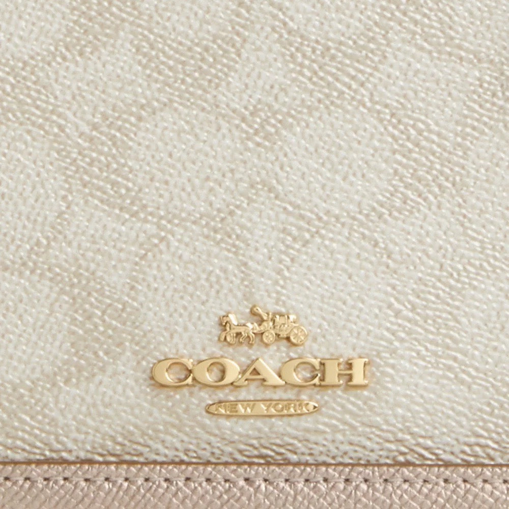 [READY STOCK MY] COACH Lysa Top Handle Bag In Signature Canvas in Champagne Multi (CX576)