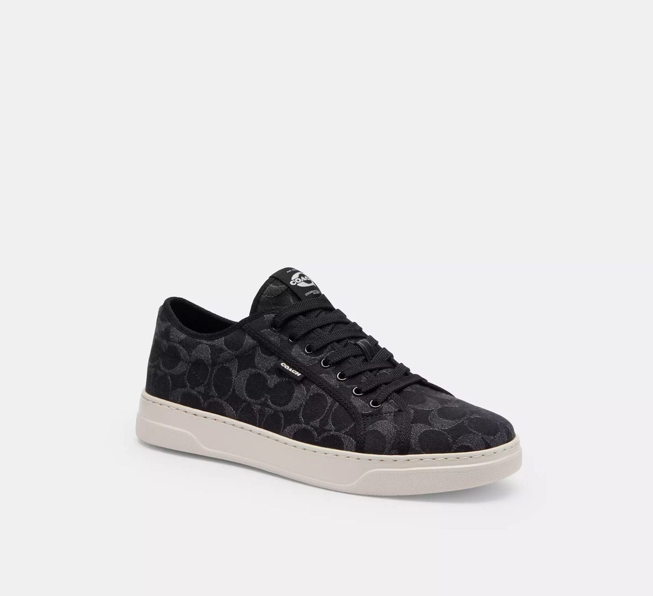 [INCOMING ETA 30 DAYS] COACH M Canvas Sneaker In Signature Denim in Black (FK)(CCW06)