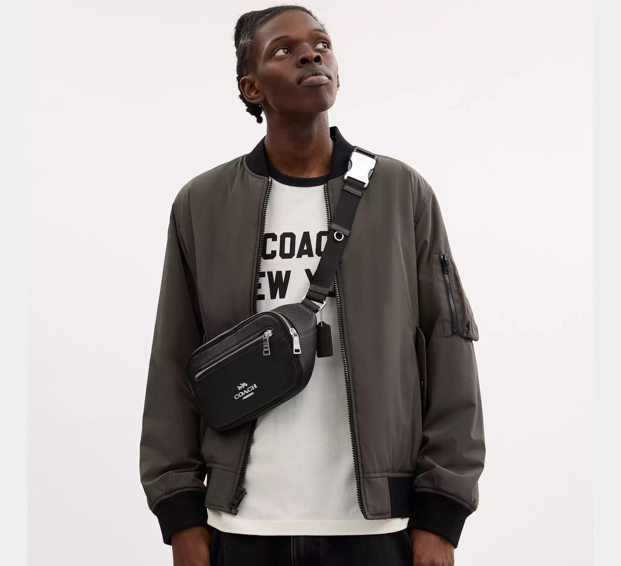 [INCOMING ETA 30 DAYS] COACH MEN Elias Belt Bag in Black (SHW)(CJ507)