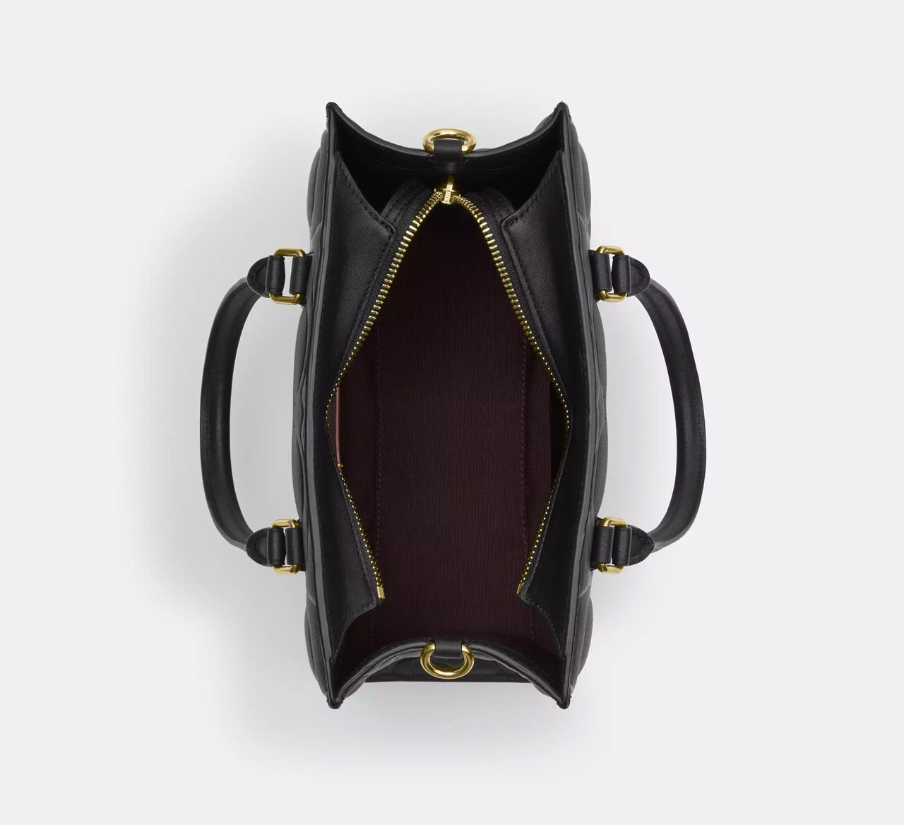 [INCOMING ETA 30 DAYS] COACH Maggie Small Tote Bag In Signature Leather in Black (CY670)