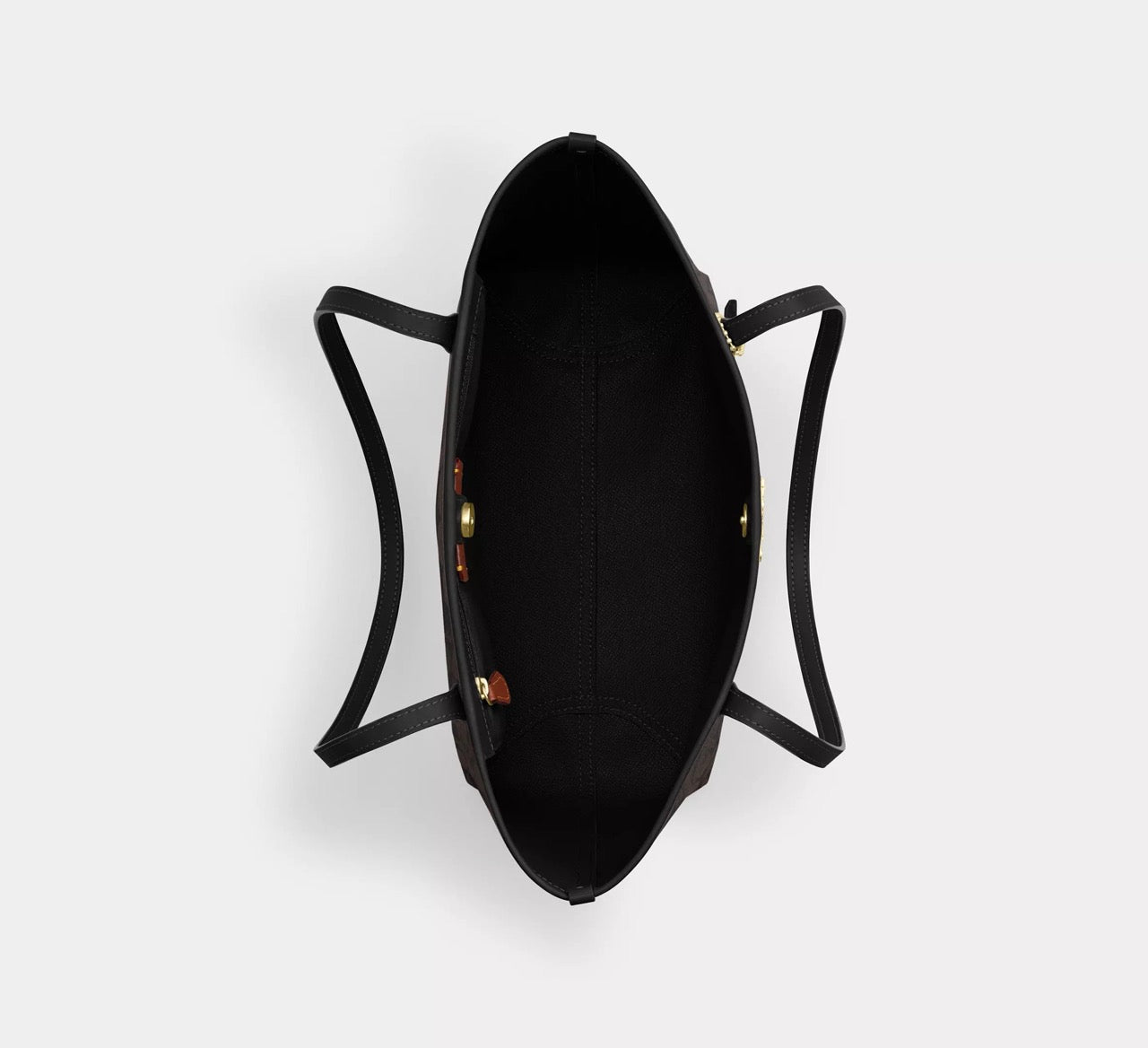 [INCOMING ETA 30 DAYS] COACH Medium City Tote Bag In Signature Canvas in Walnut/Black (CDX82)