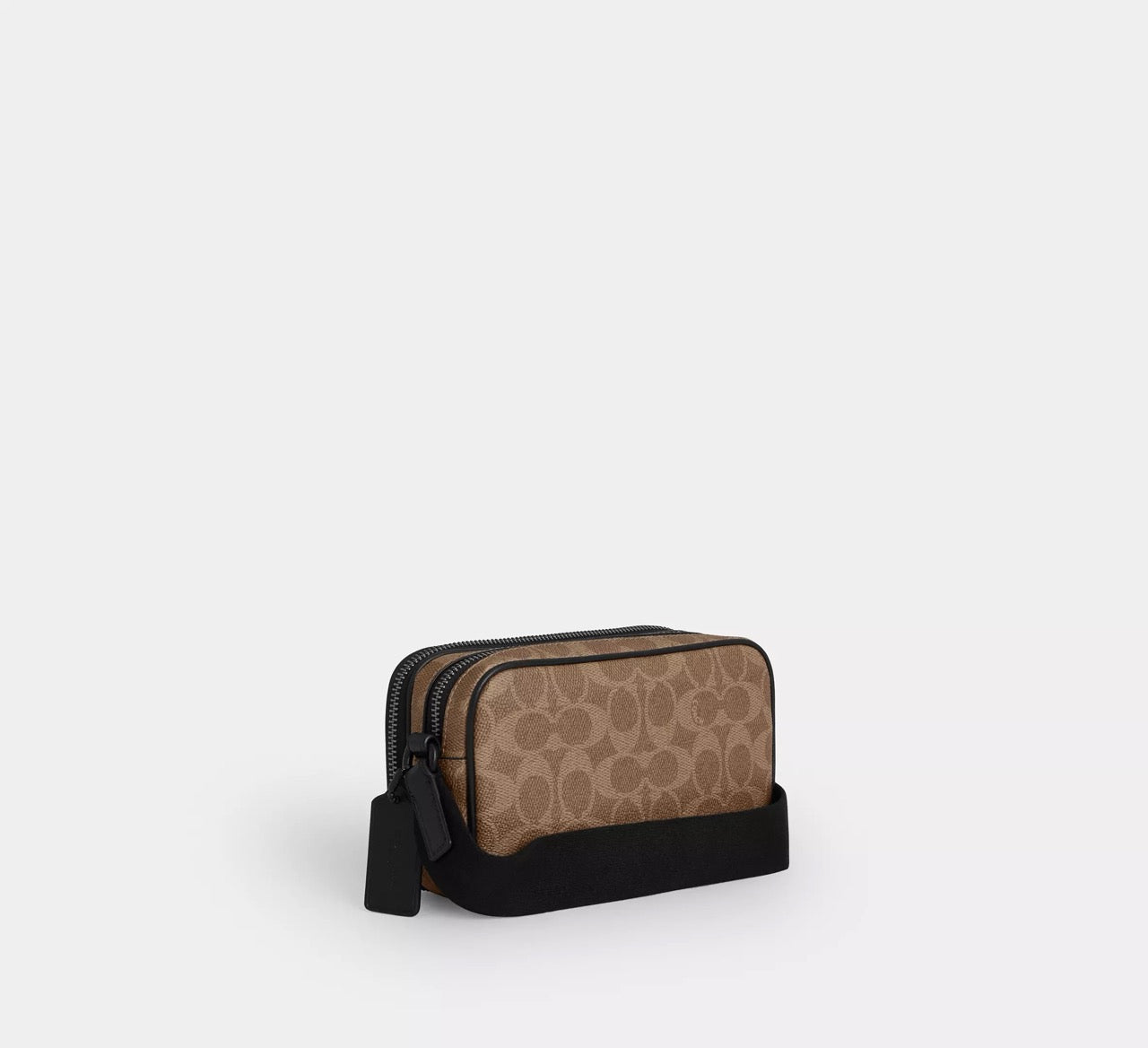 [INCOMING ETA 30 DAYS] COACH Men Colton Crossbody Bag 19 In Signature Canvas in Tan Black (CET55)