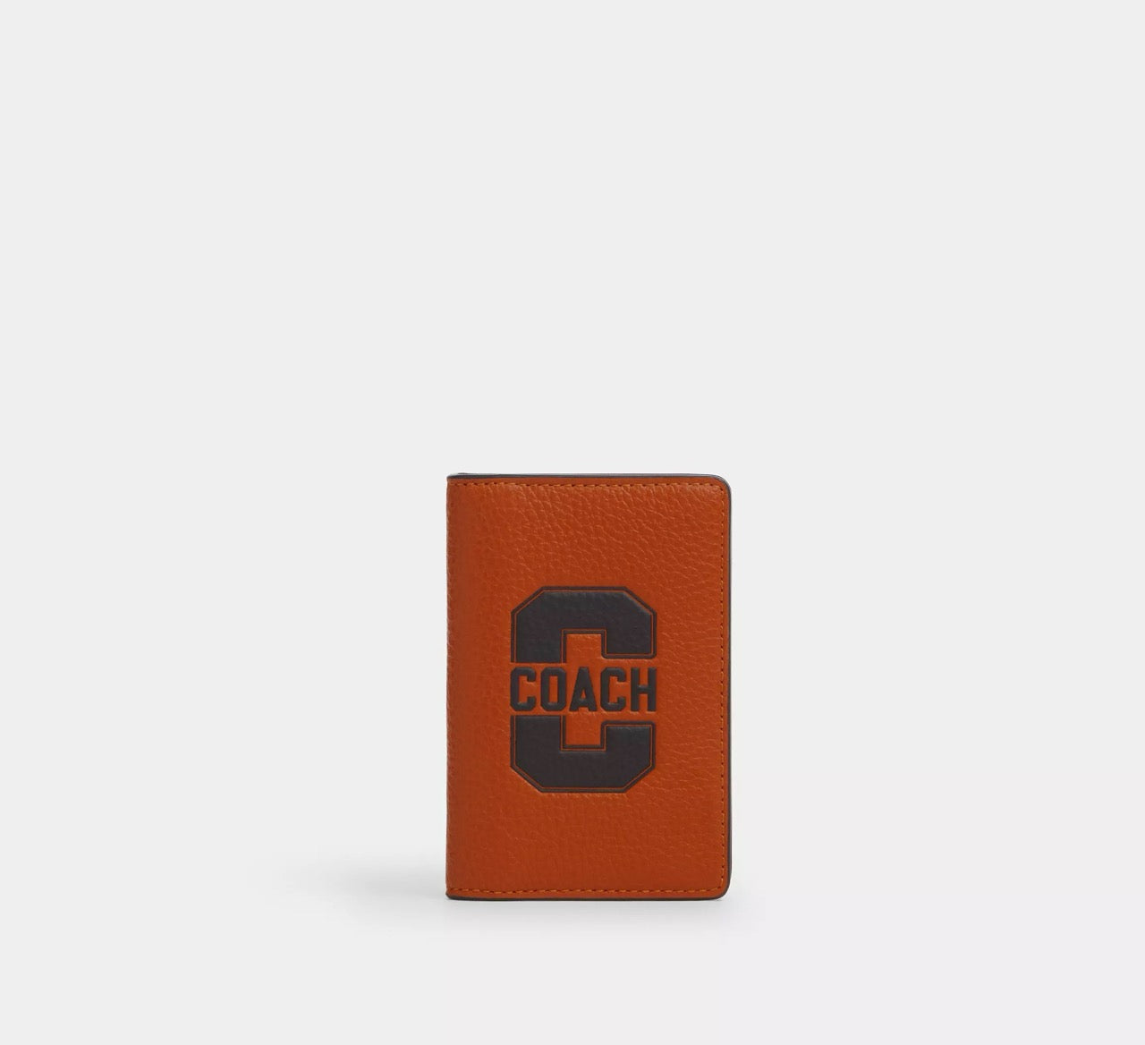[INCOMING ETA 30 DAYS] COACH Men Id Card Holder With Varsity Motif in Toffee & Black (CAK23)