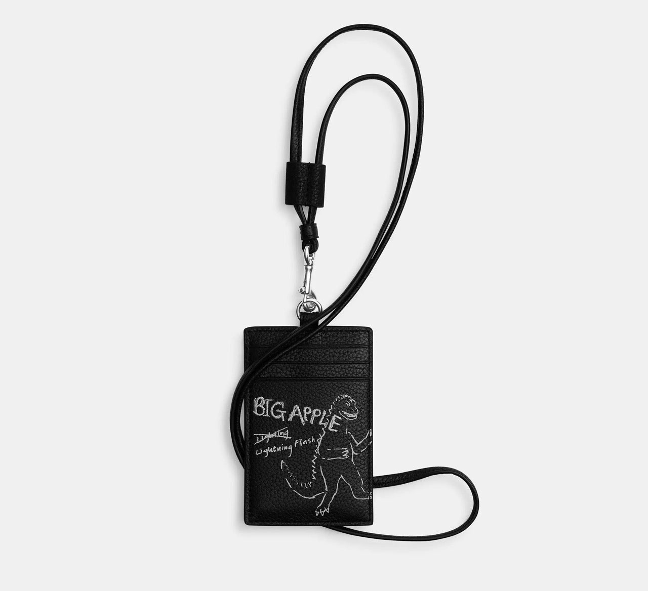 [READY STOCK MY] COACH Men Id Lanyard With Sketch Print in Black Multi (CAO25)