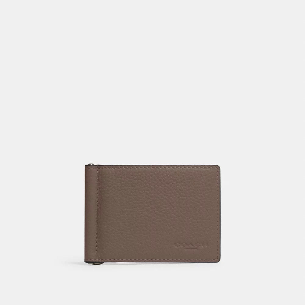 [INCOMING ETA 30 DAYS] COACH Men Slim Money Clip Wallet in Dark Stone (CH090)