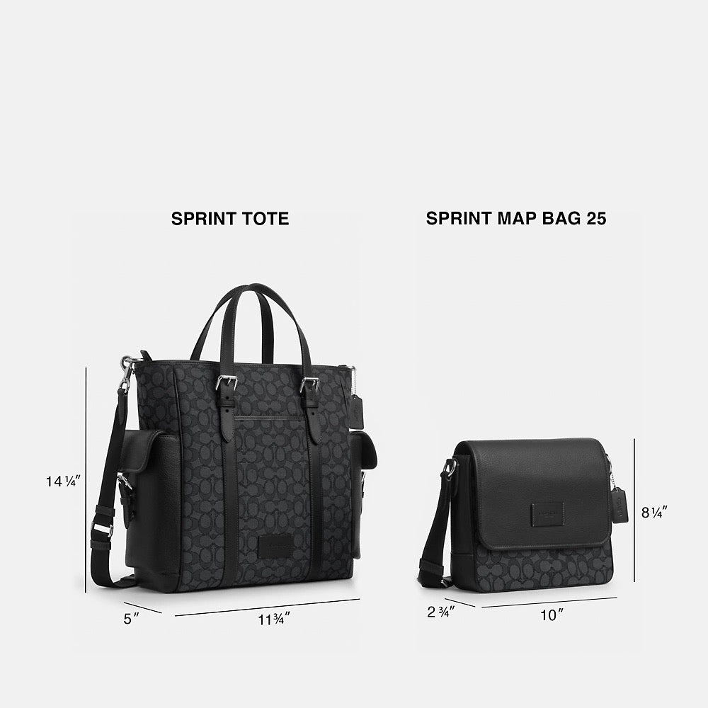 [INCOMING ETA 30 DAYS] COACH Men Sprint Tote in Black/Black (CR324)
