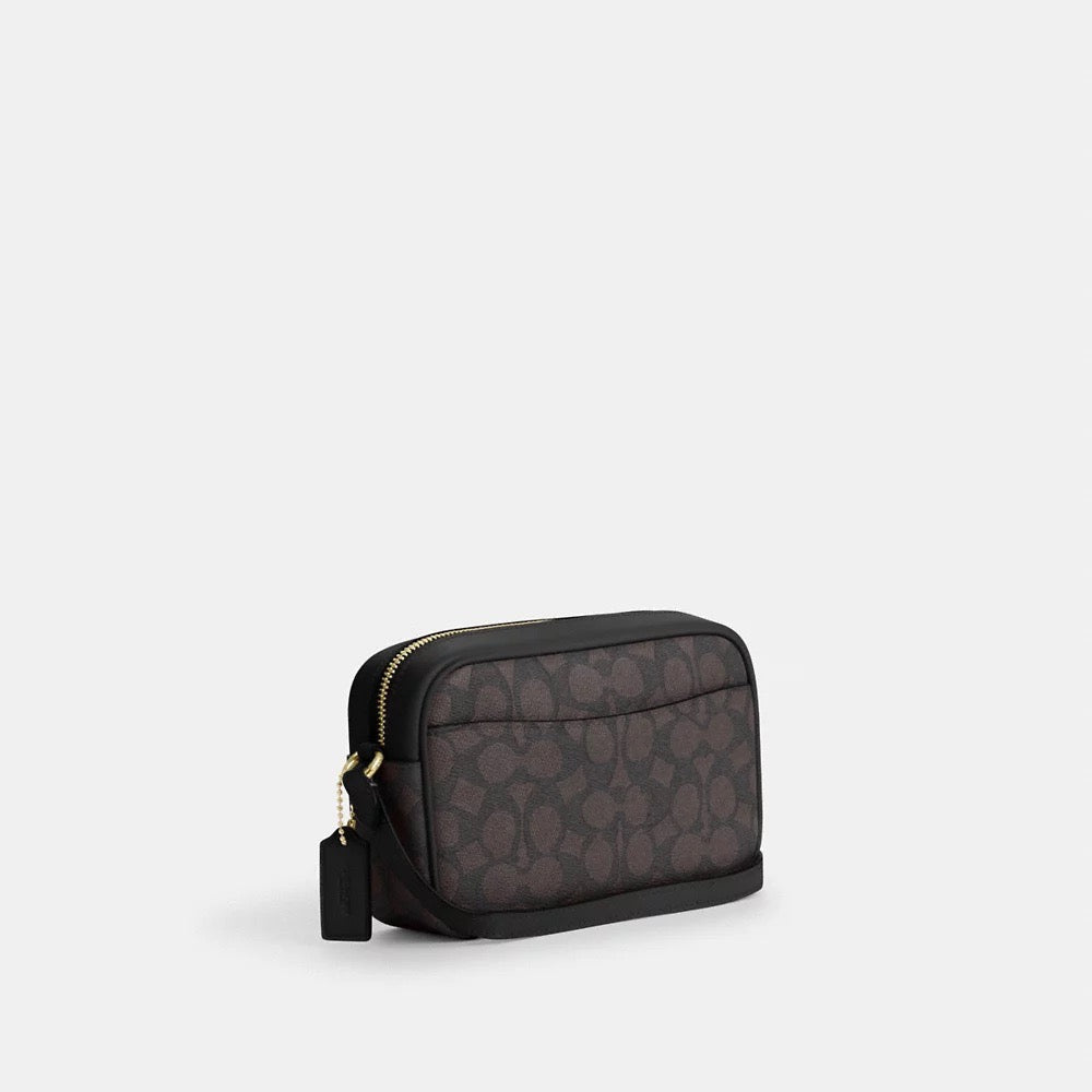 [INCOMING ETA 30 DAYS] COACH Mini Jamie Camera Bag In Signature Canvas in Walnut/Black (CY752)