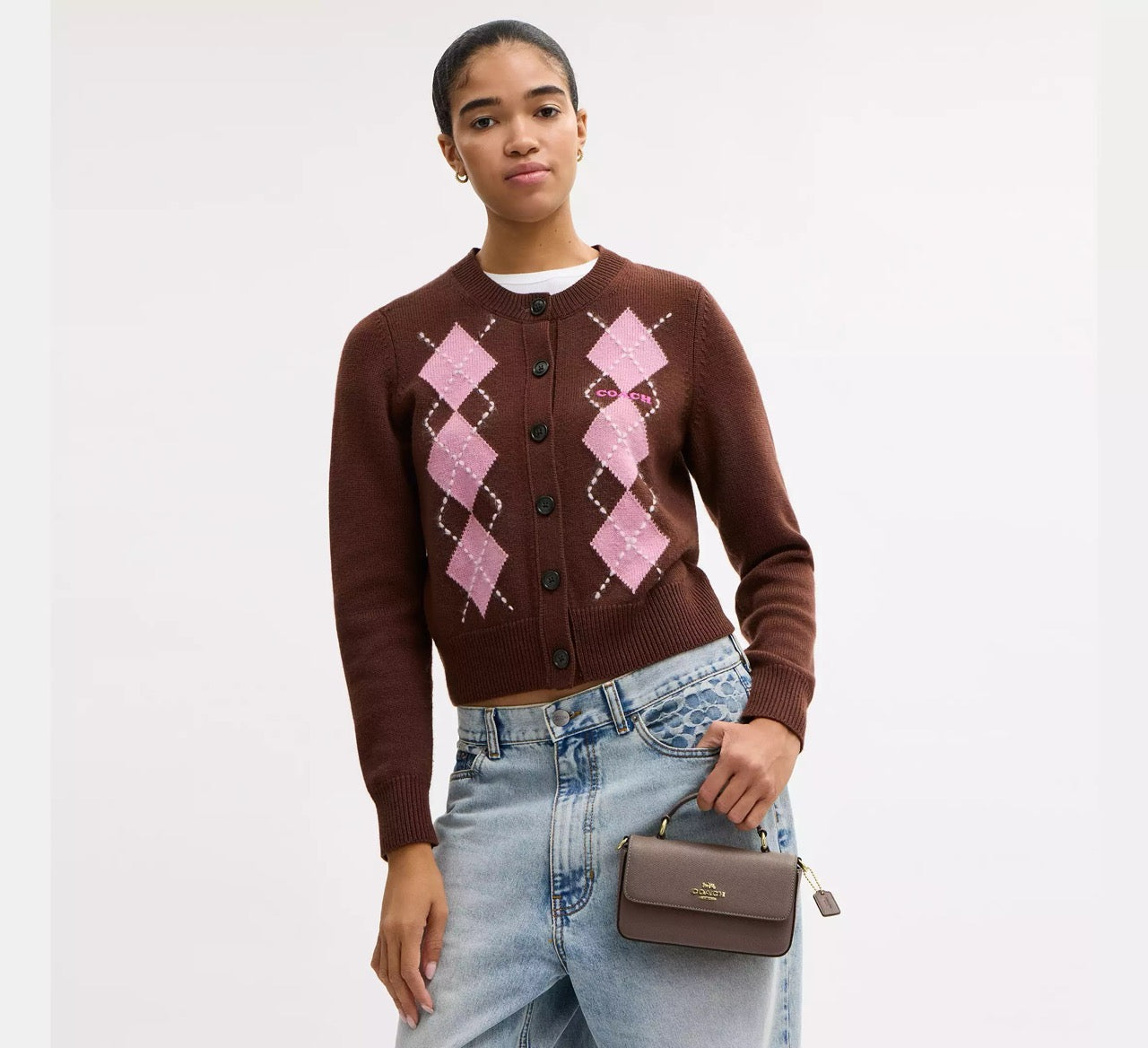 [INCOMING ETA 30 DAYS] COACH Mini Josie Top Handle Bag in Dark Stone (CCK67)