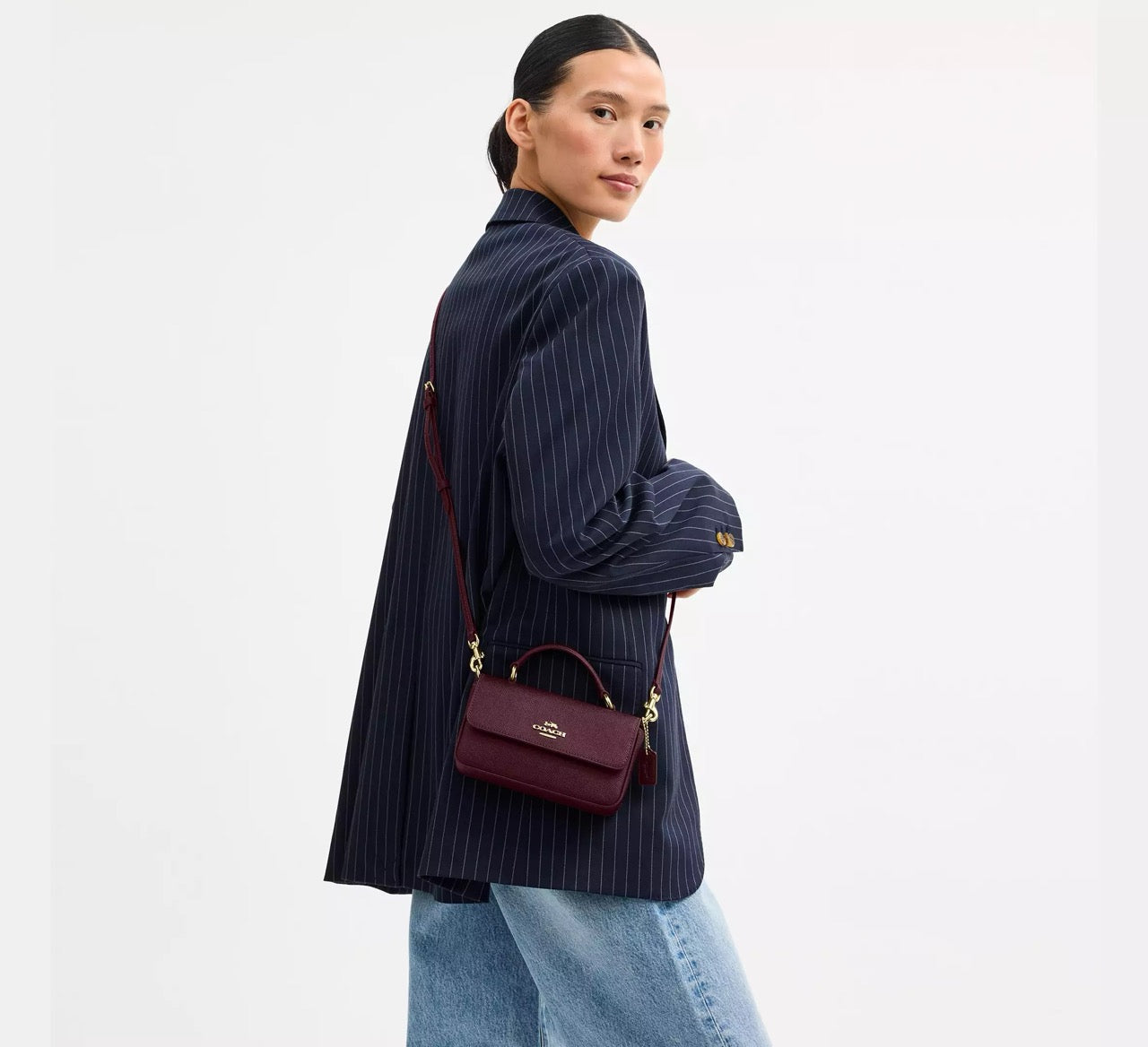 [INCOMING ETA 30 DAYS] COACH Mini Josie Top Handle Bag in Dark Wine (CCK67)