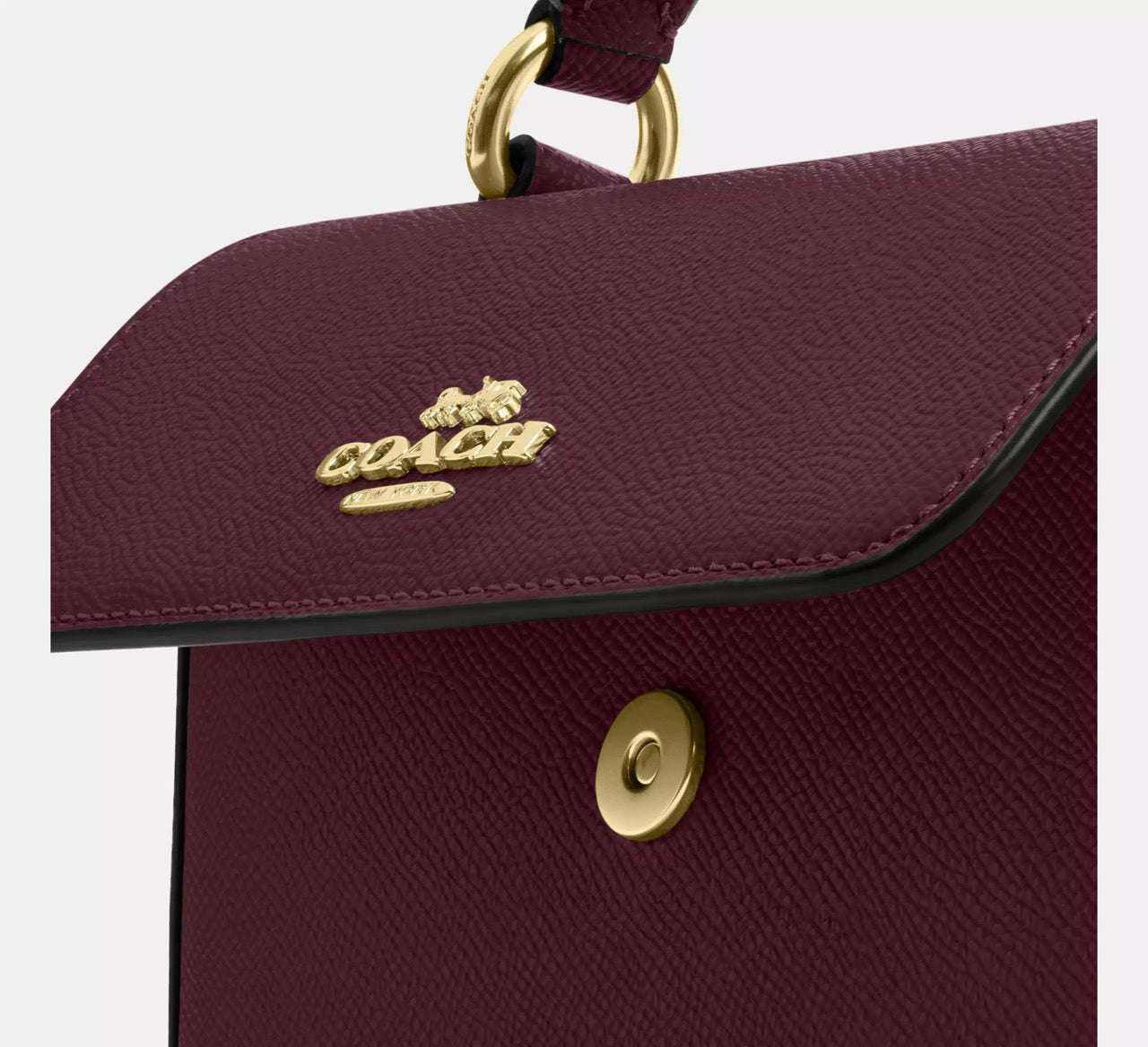 [INCOMING ETA 30 DAYS] COACH Mini Josie Top Handle Bag in Dark Wine (CCK67)