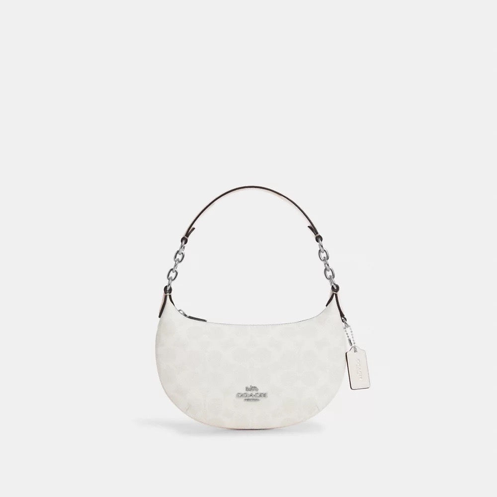 [INCOMING ETA 30 DAYS] COACH Mini Payton Bag In Signature Canvas in White/Chalk (CBA79)