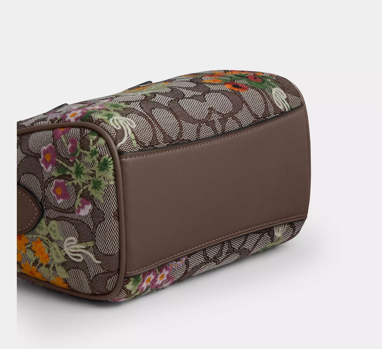 [READY STOCK MY] COACH Mini Rowan Crossbody Bag In Signature Jacquard With Floral Embroidery in Oak Multi (CDY31)