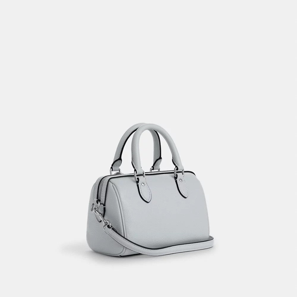 [READY STOCK MY] COACH Mini Rowan Crossbody Bag With Charms in Ice Blue (SHW)(CBJ15)