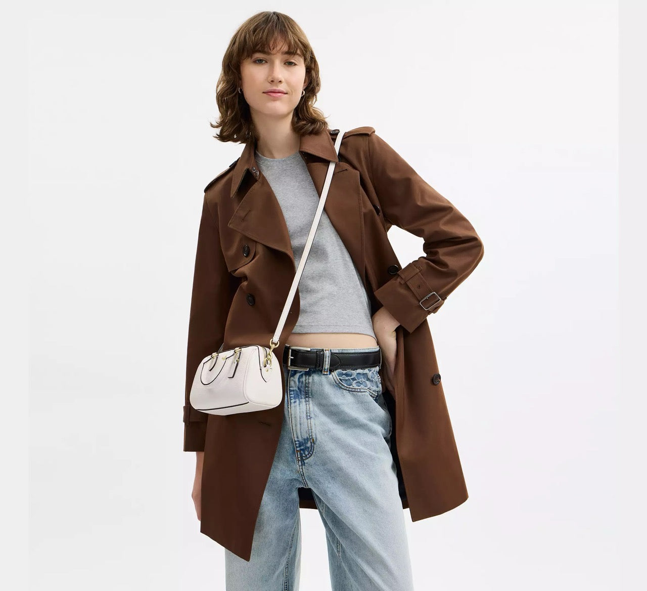 [INCOMING ETA CUBA RAYA] COACH Mini Rowan Crossbody Bag in Chalk (CW328)