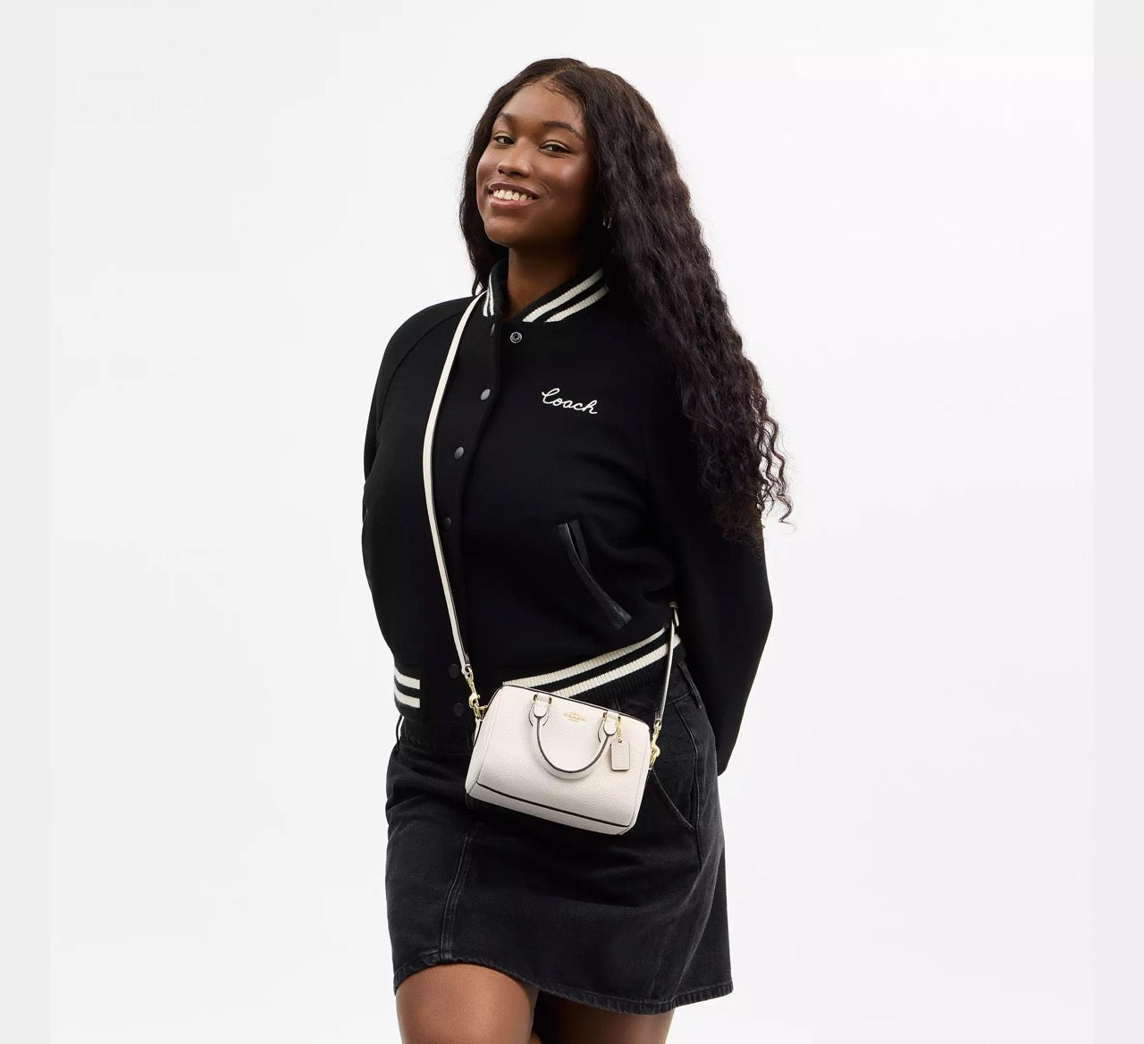 [INCOMING ETA CUBA RAYA] COACH Mini Rowan Crossbody Bag in Chalk (CW328)