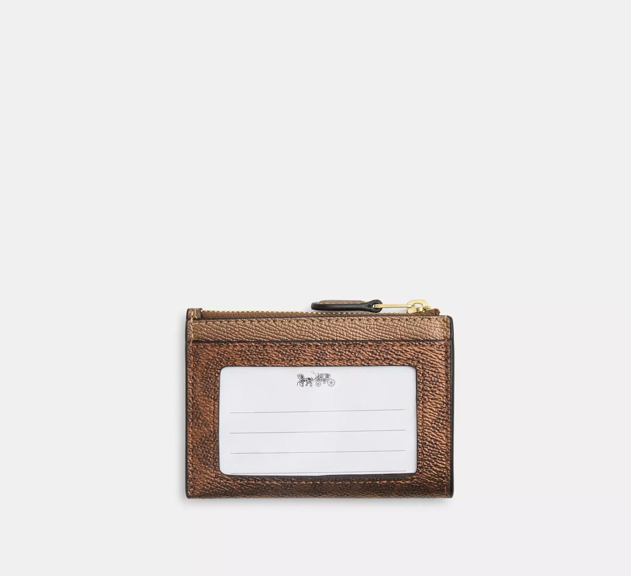 [INCOMING ETA 30 DAYS] COACH Mini Skinny Id Case In Signature Canvas in Brown/Copper (CCS50)