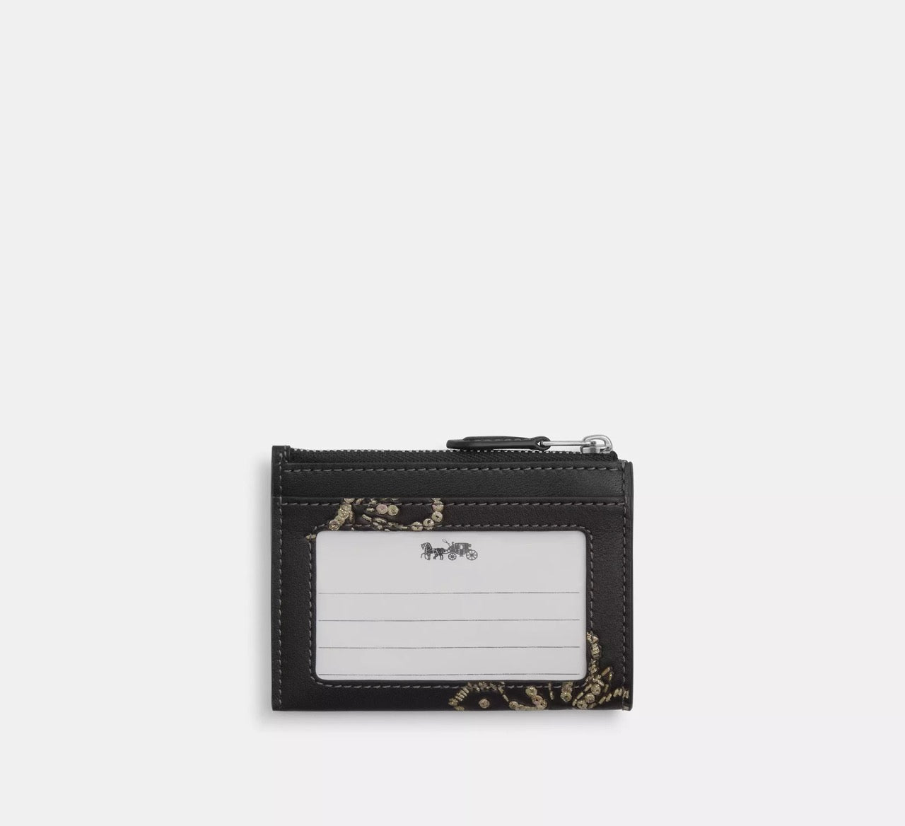 [READY STOCK MY] COACH Mini Skinny Id Case With Butterfly Print in Black (SHW)(CCM78)