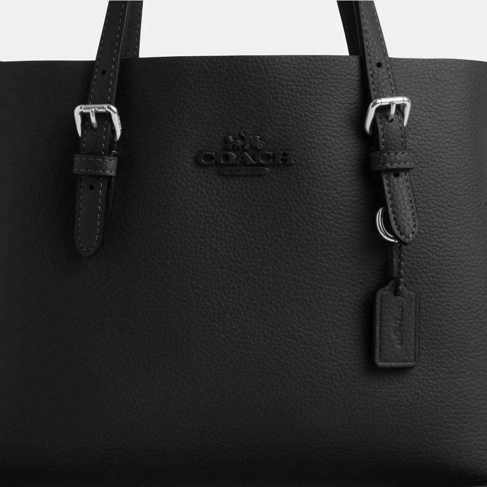 [INCOMING ETA 30 DAYS] COACH Mollie Tote Bag 25 In Black (Black HW) (CV966)