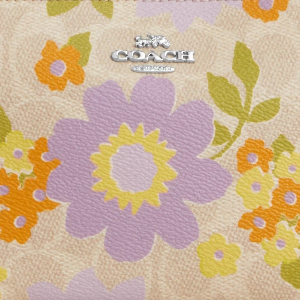 [INCOMING ETA 30 DAYS] COACH Nolita 19 In Signature Canvas With Floral Print in Sand Multi (SHW)(CBM73)