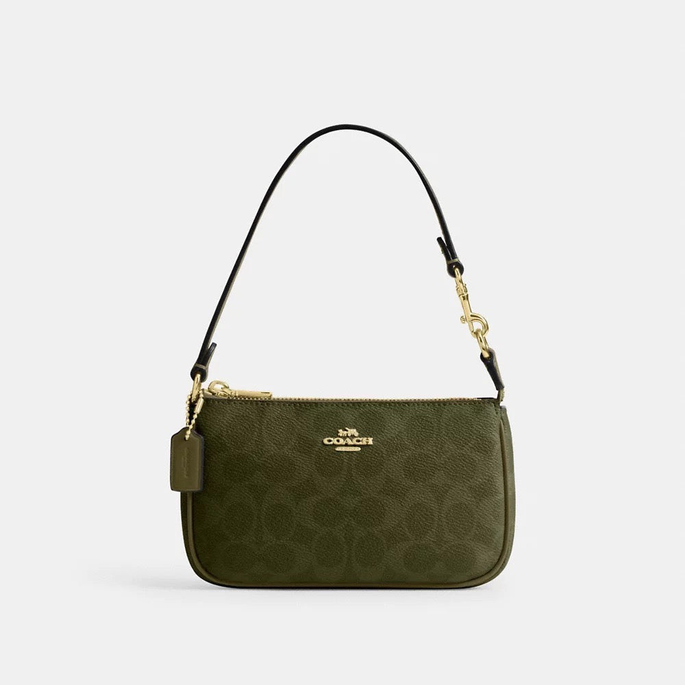 [INCOMING ETA 30 DAYS] COACH Nolita 19 In Signature Canvas in Olive (GHW)(CW426)