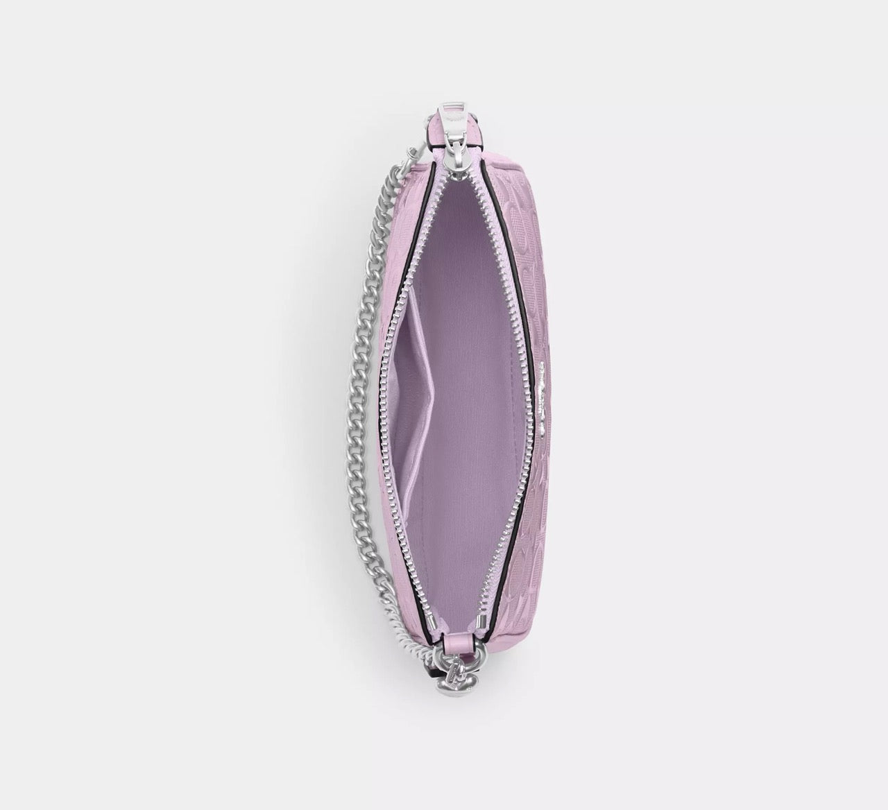 [SPECIAL DEAL][READY STOCK MY] COACH Nolita 19 In Signature Leather With Heart Charm in Light Violet (SHW)(CCZ27)
