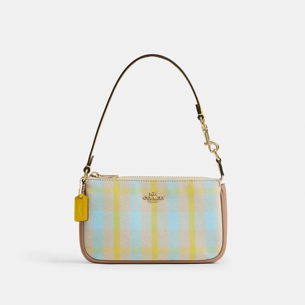 [INCOMING ETA 30 DAYS] COACH Nolita 19 With Plaid Print in Bright Maize Multi (CBK65)