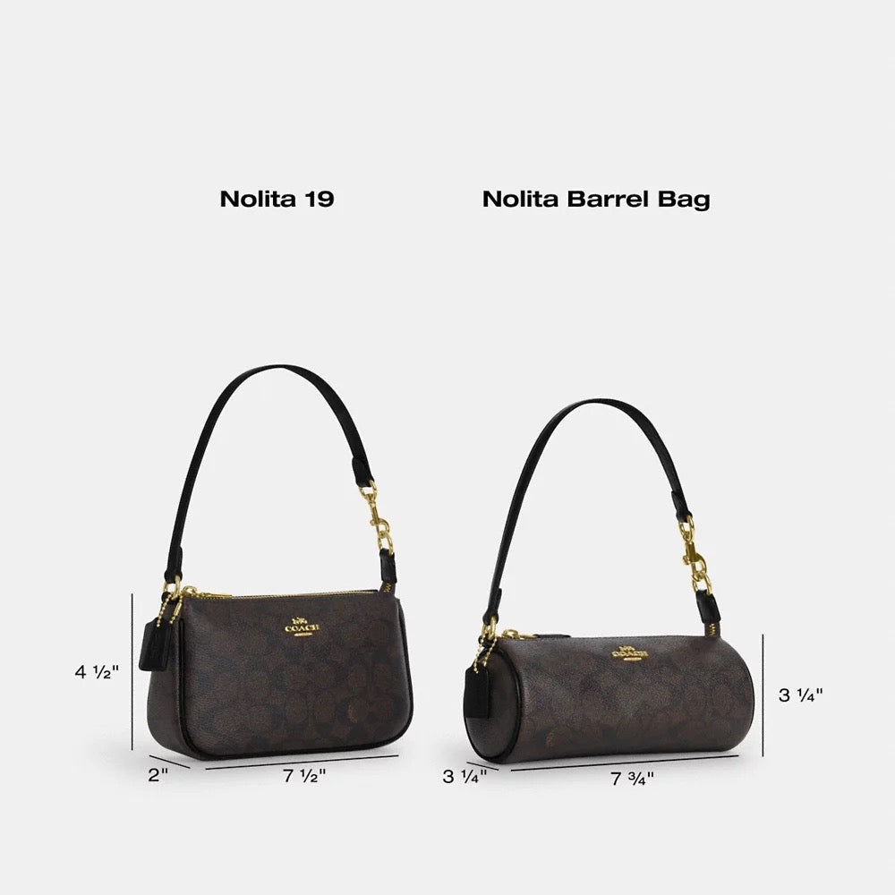 [INCOMING ETA 30 DAYS] COACH Nolita 19 With Rivets in Black (CAQ17)