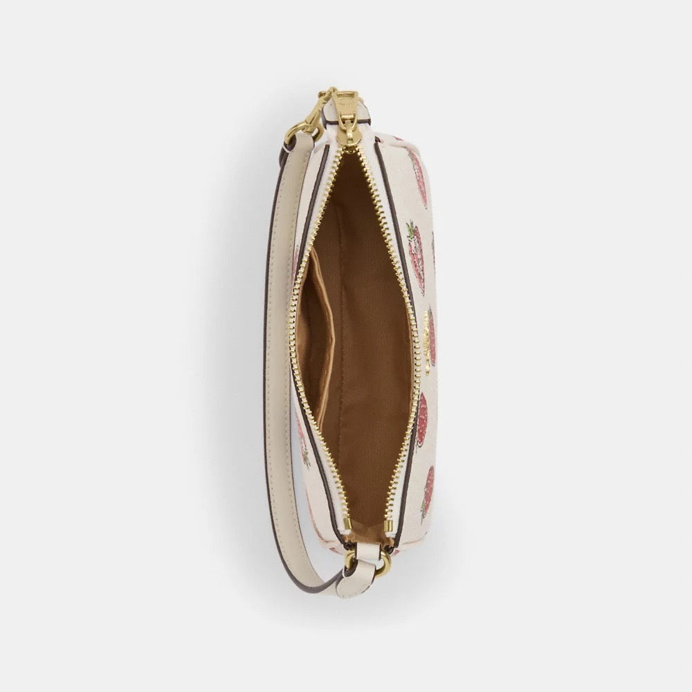 [READY STOCK MY] COACH Nolita 19 With Strawberry Print in Chalk Multi (CAL25)