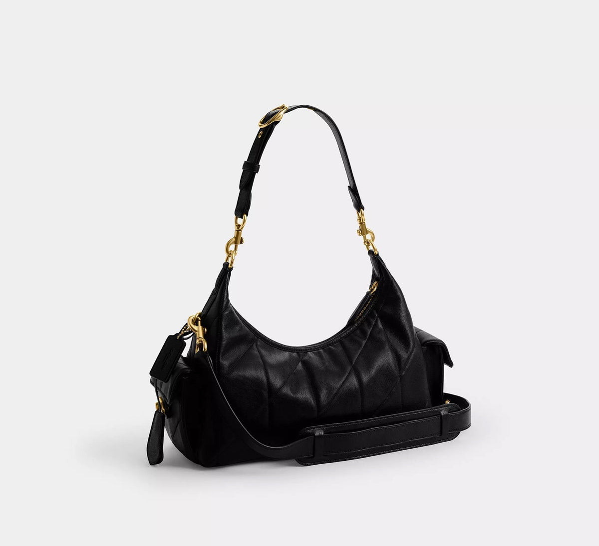 [WEB EXCLUSIVE][INCOMING ETA 30 DAYS] COACH Pocket Juliet Bag 30 With Quilting in Black (CDZ71)