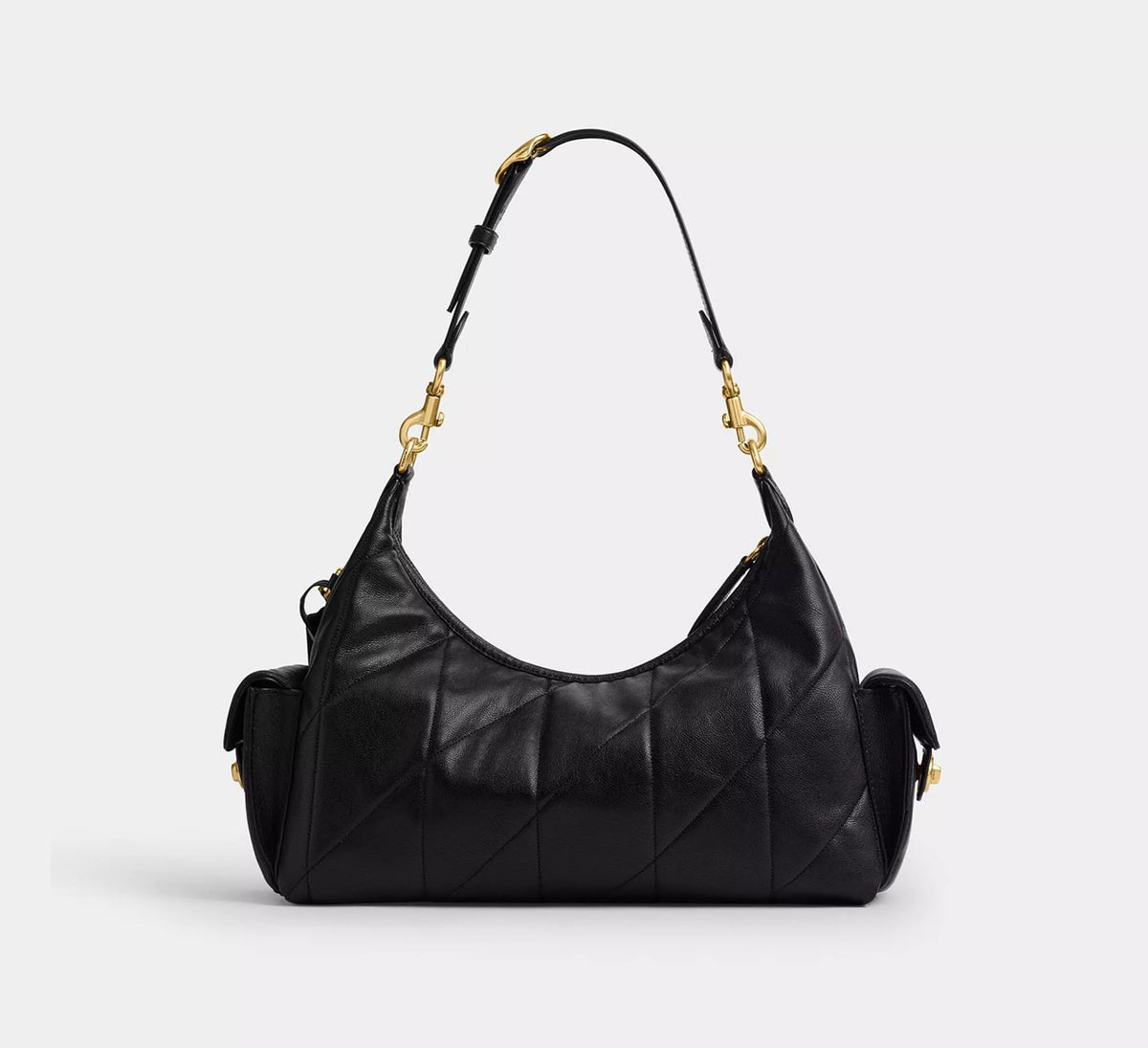 [WEB EXCLUSIVE][INCOMING ETA 30 DAYS] COACH Pocket Juliet Bag 30 With Quilting in Black (CDZ71)