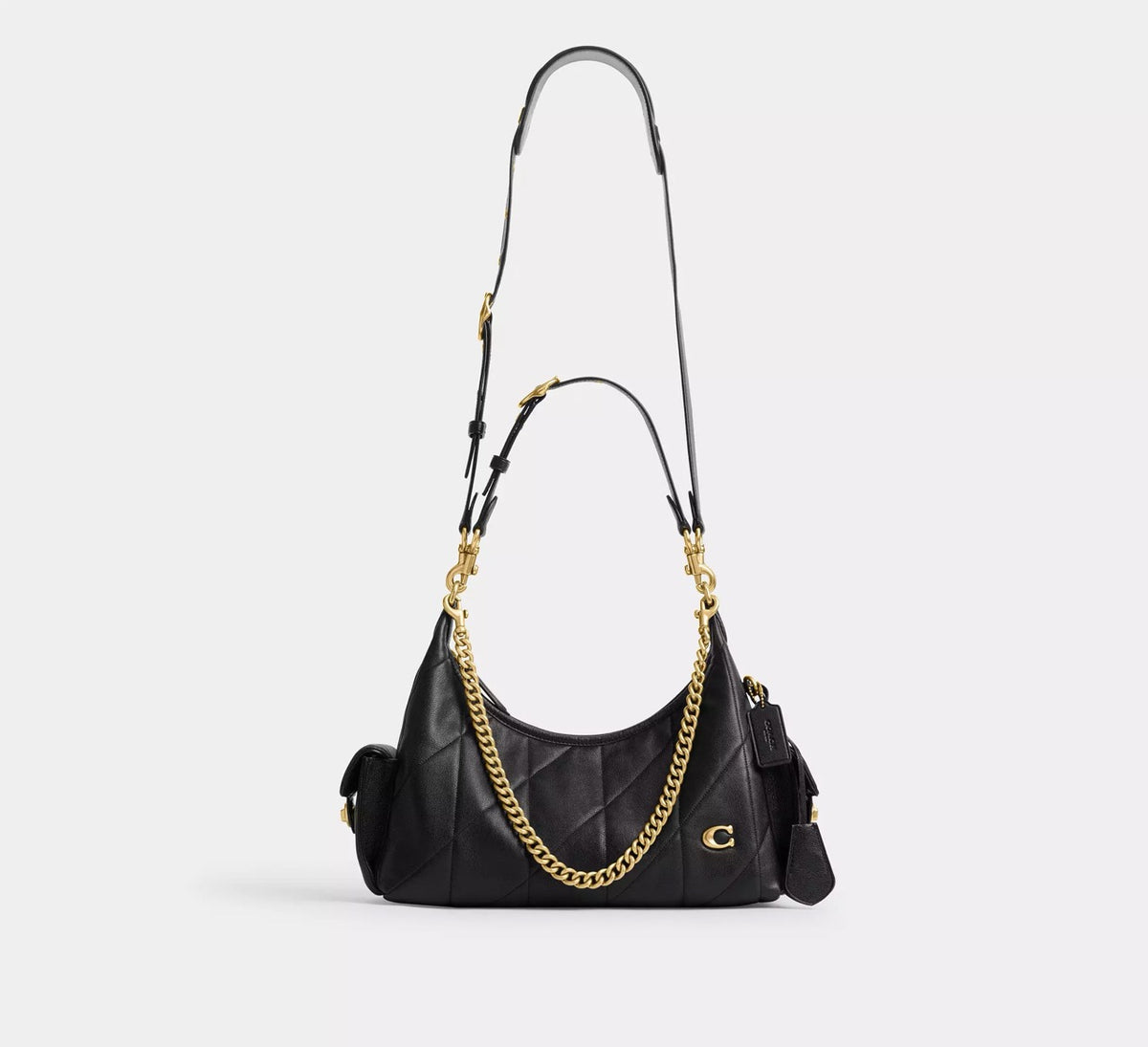 [WEB EXCLUSIVE][INCOMING ETA 30 DAYS] COACH Pocket Juliet Bag 30 With Quilting in Black (CDZ71)