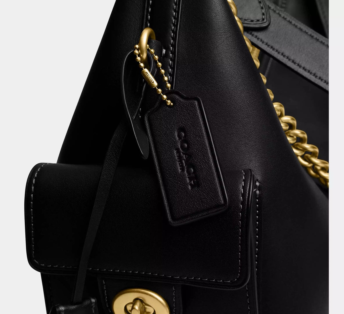 [WEB EXCLUSIVE][INCOMING ETA 30 DAYS] COACH Pocket Juliet Bag 30 in Black (CDZ70)